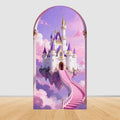 Fairy Tale Castle Butterfly Floral Arch Backdrop Cover Princess Girl Birthday Baby Shower Party Decor Photography Backgrounds