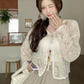 Vinatge Lace Hollow Out Summer Cardigans for Women Up - View 2 | SAMAG