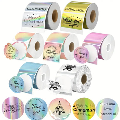 M110 Color Transparent Thermal Adhesive Label Roll, Suit | SAMAG