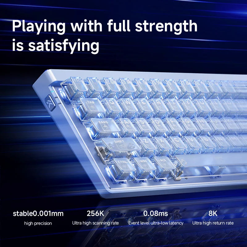 MCHOSE Ace68 Air V2 Gaming Keyboard Magnetic Switch Aluminum Plate 256K Scan Rate 8k Polling Rate RT Keys 0.001mm Accuracy ARGB