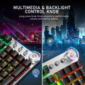 AULA F2058 Mechanical Gaming Keyboard Esports Game Macro Programming Keyboard Wired Mixed Backlight Keyboard for Game Laptop PC