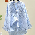 Pure Cotton Cute Dot Shirt Women Fall Long Sleeve Fashion - View 6 | SAMAG