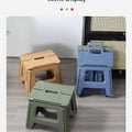 Folding Step Stool Strong Load-bearing Heavy-Duty Chair Travel Use Compact Collapsible Chair with Handle Camping Supplies
