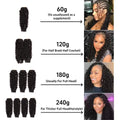 Human Hair Pre-Separated Miracle Knots Feather Crochet Burmese Curly Human Hair Feather Crochet Human Hair Extensions Invisible Miracle Knots Crochet Human Hair Bundles For Women Daily Use Birthday Holiday Gift Popular Hairst