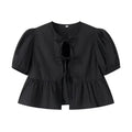 Ruffle Blouses Woman Puff Sleeve Shirts and for Women - View 5 | SAMAG