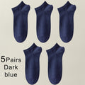 5 Pairs Spring Summer Thin Men's Bamboo Fiber Socks Short | SAMAG