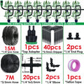 Garden Automatic Watering System Drip Irrigation Kit 4-Way 4/7mm to 3/5mm Hose Dripper for Pot Plant Vegetable Bonsai Greenhouse