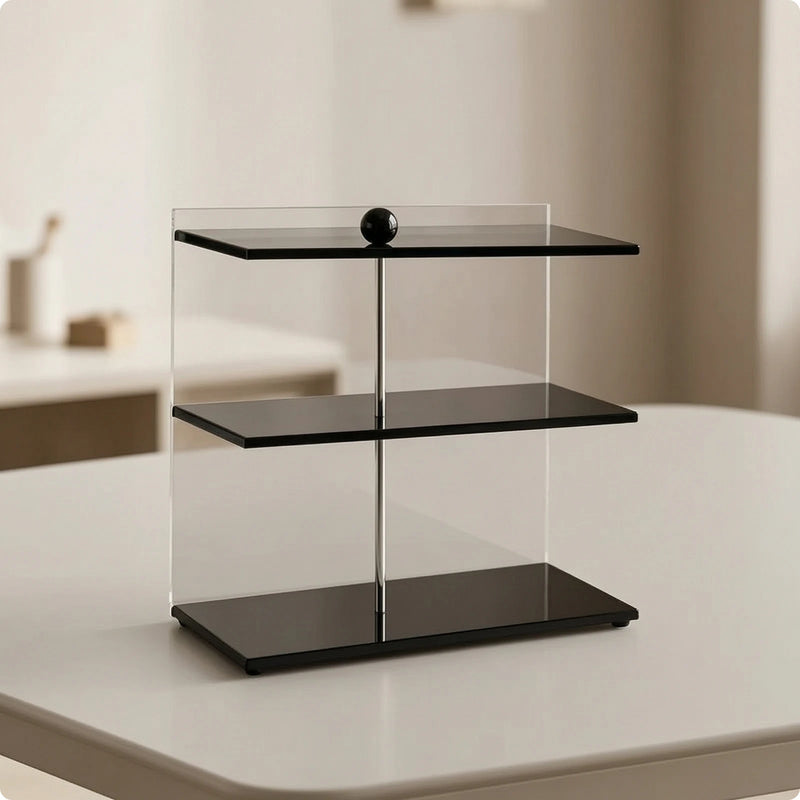 Countertop Storage Rack Clear Tabletop Organizer Facial Care Space - Saving Acrylic Riser Multi - Purpose - View 7 | SAMAG