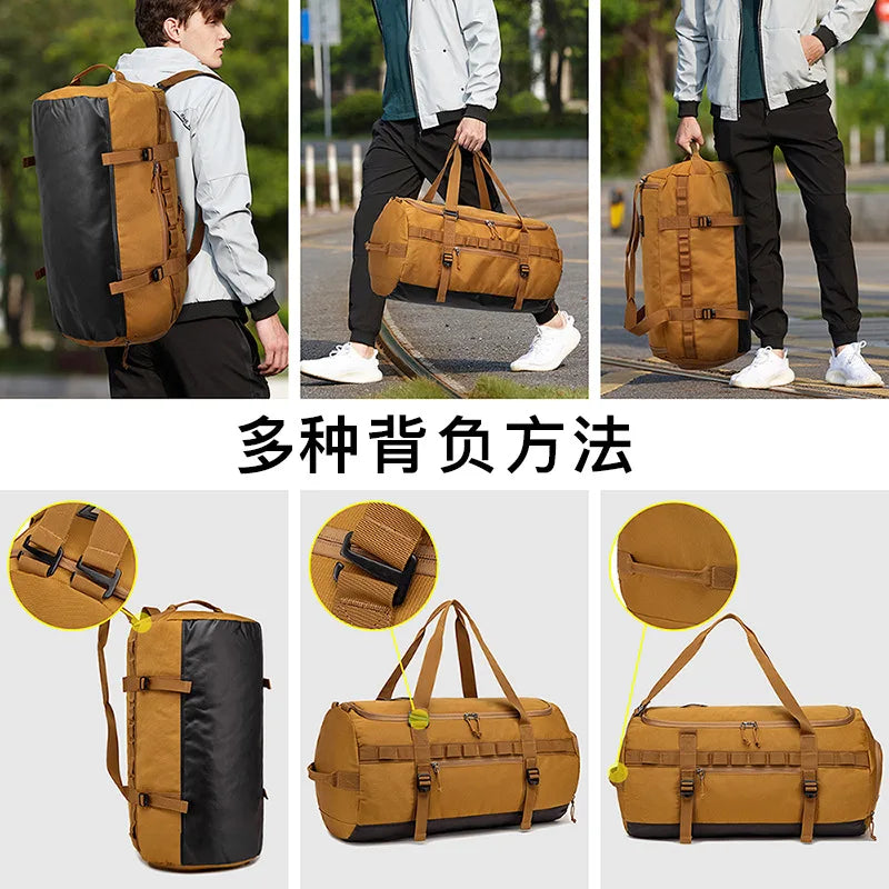 Travel Bag Man 2026 Large Golf Boston Bag Men Traveling Luggage Tote Bag Khaki Green Black Multi Functional Independent Shoe