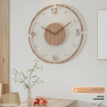Hot Wall Clock Living Room Decoration Solid Wood Creative Silent Nordic Simple Quartz Clock Luxury Wall Watch Decor Fashion