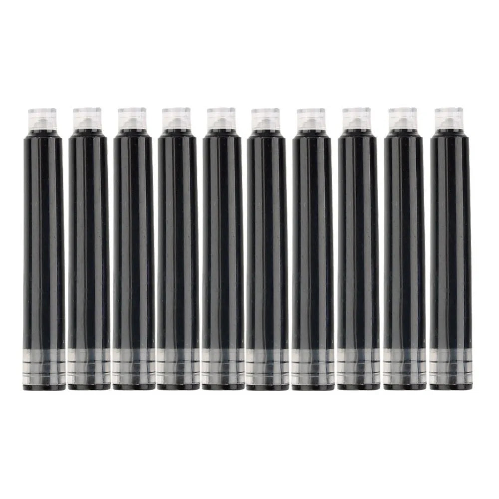 10PCS/Set Simple 3.4mm Caliber Ink Cartridge Blue/Red/Black Plastic Material Fountain Pen Refill Simple Design Pen Ink Students