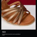 Women‘s Heel Latin Dance Shoes Flare/Cone Heel - Flexible Suede Sole for Ballroom, Cha Cha, Salsa|Practice & Performance
