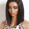 Nadula Density 220% Water Wave BOB Drawstring Glueless Wig Human Hair 6x4 Bye-Bye Knots Pre Cut Transparent Lace Human Hair Wig