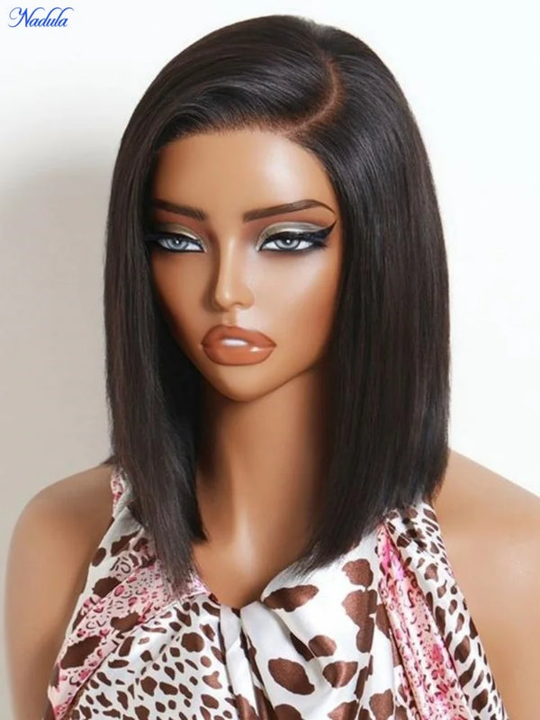 Nadula Density 220% Water Wave BOB Drawstring Glueless Wig Human Hair 6x4 Bye-Bye Knots Pre Cut Transparent Lace Human Hair Wig