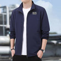 Spring/Summer Men's Solid Color Jackets, Casual Sport Coats, High-Quality Waterproof Men's Coats, Business Coats