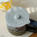 3Pcs Silicone Mug Glass Cup Cover Sealing Protective Lid Heat Temperature Preserve For Tea/Coffee/Milk With Convex Handle-9.5cm
