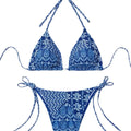 Women's Two Piece Bikini Set 2025, Sexy Triangle Push Up Swimsuit, Floral Print Bathing Suit, Beach Swimwear