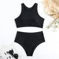 Sexy Print Bikini Hight Waist Tankini Swimsuit Bathing | SAMAG