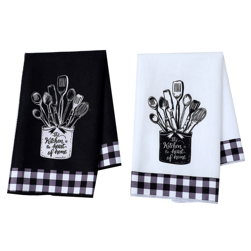 Funny Kitchen Dish Towel Set Absorbent Quick Dry Cloth Dish Tea Towels Reusable Bar Hand Dishcloths Decor for Home Supplies