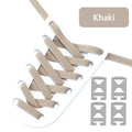Elastic Shoelaces Without Ties Flat Shoe Laces for Sneakers Metal Buckle Lock Lazy Shoelace Mesh Precision Weaving Shoestrings