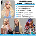 613 Human Hair Bundles 12A Body Wave Bundles Honey Blonde Bundles 100% Human Hair Extensions Remy Brazilian Raw Hair Bundles