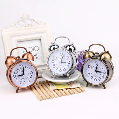 Alarm Clock Vintage Retro Silent Pointer Round Number | SAMAG