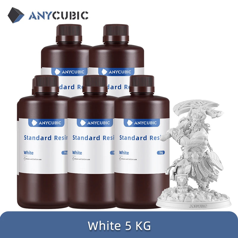ANYCUBIC 5KG Standard Resin 3D Printer High Precision Standard Resin 3D Printing DIY Figurines Materials For Photon Mono 5s Pro