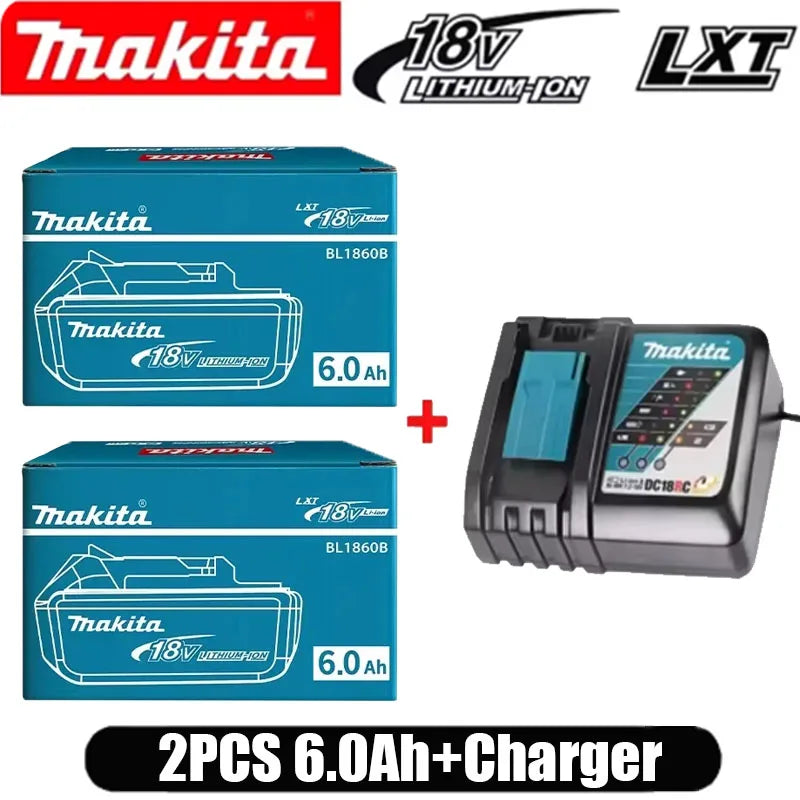 Original Makita 6Ah for Makita 18V Battery BL1830B BL1850B BL1850 BL1840 BL1860 BL1815 Replacement Lithium Battery