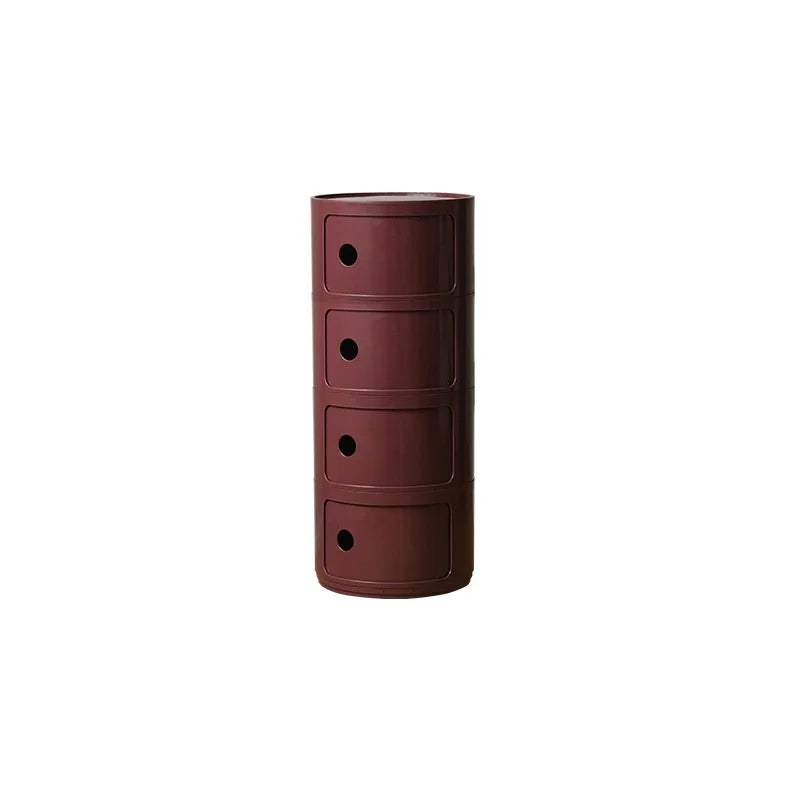 Round bedside table nordic plastic Bedside cabinet for bedroom small side end table nightstand Storage locker