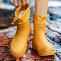 Men Women's casual rain boots Four Season lightweight waterproof anti-slip outdoor fishing shoes couple comfort garden rain shoe