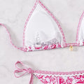 Women's Two Piece Bikini Set 2025, Sexy Triangle Push Up Swimsuit, Floral Print Bathing Suit, Beach Swimwear