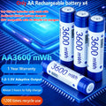 NOHON Rechargeable Lithium Battery AA 3600mWh/AAA 1300mWh Original Batteries High Capacity 1.5V Battery for Mouse Remote Control
