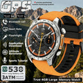 2026 New Military Smart Watch Men Built-in GPS 530mah Bluetooth Call 3ATM Waterproof Barometric Altimeter Sports Smart Watches