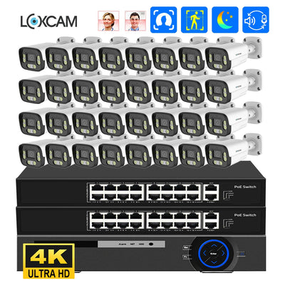 XMEYE 32CH 4K Security Camera System 8MP POE AI 5MP Face | SAMAG