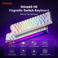 Veekos Shine60 HE Mechanical Keyboard Magnetic Switch 60% Wired/Wireless Gaming Keyboard AGRB Rapid Trigger 8K E-sport Keyboard