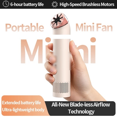 Long Battery Life Leaveless Handheld Mini Wireless Fan | SAMAG