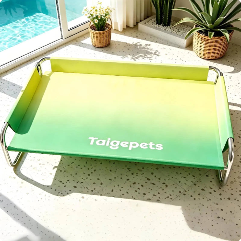 Stainless Steel Dog Bed Washable Elevated Dog Bed Pet Furniture Long-Lasting Cooling for Large Dogs