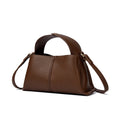 Luxury Vintage Soft Leather Women Boston Bag Minimalist Fashion Commute Shoulder Crossbody Handbag