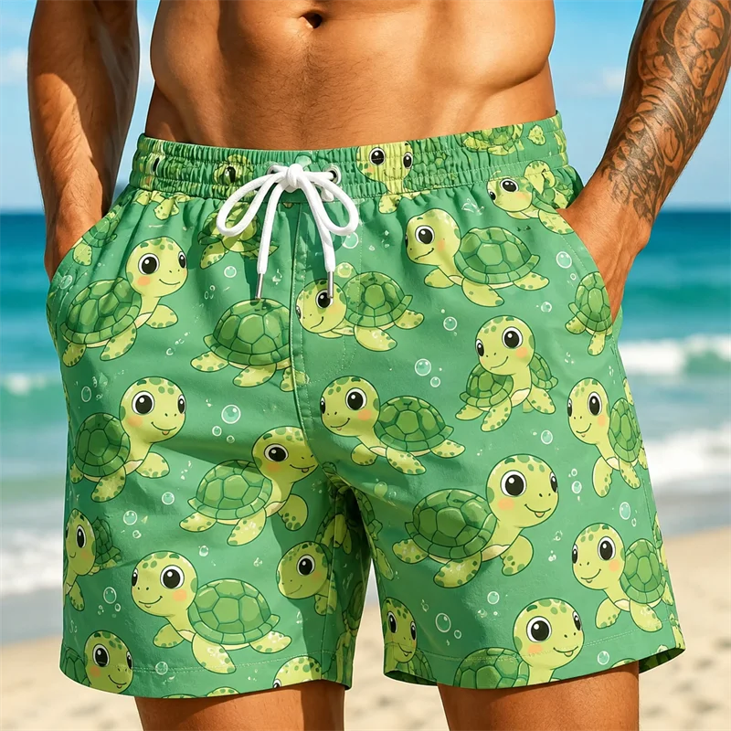 Fun Cute Cartoon Duck Pig Pattern Funny Swimming Shorts | SAMAG