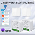 Wifi Smart Switch for Led Lighting Tuya Smart Life RF 433MHz Remote Voice Control Alexa Google Alice 1/2/3 Gang Wireless Switch