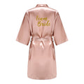 Rose Gold Kimono Satin Women Bathrobe Wedding Sister | SAMAG