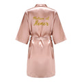 Rose Gold Kimono Satin Women Bathrobe Wedding Sister | SAMAG