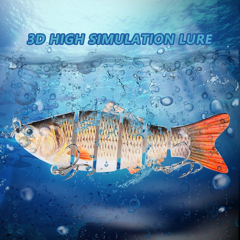 4 Inch 6 Segments Jointed Hard Artificial Fishing Lures | SAMAG