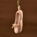 Mini Ballet Pointe Shoe Keychain Satin Ballerina Shoe Key Ring for Dance Lovers Gift Ballerina Pointe Shoe Charm for Backpack