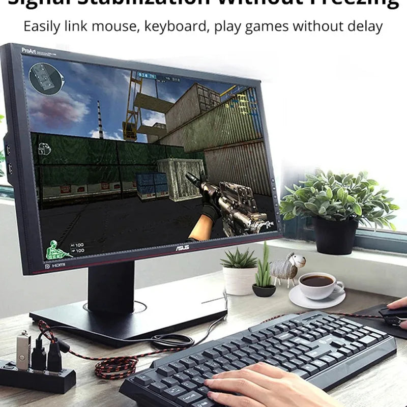 High Speed 7 Ports USB HUB 2.0 Adapter Expander Multi USB Splitter Multiple Extender with LED Lamp Switch for PC Laptop