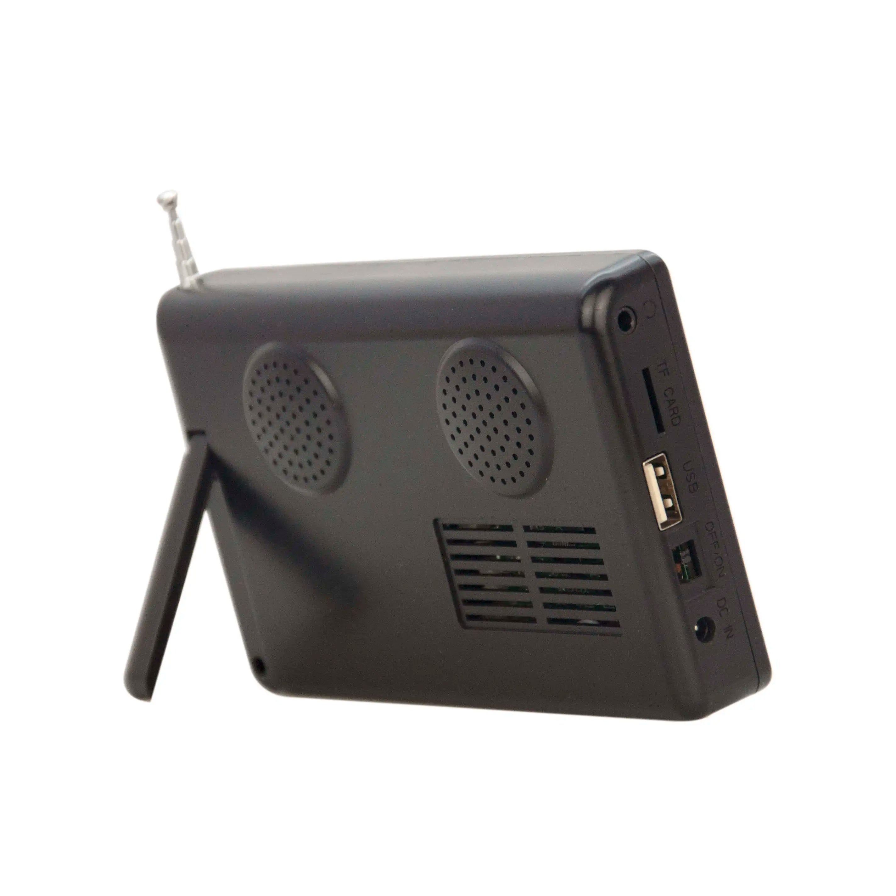 5-14" Portable Digital Mini TV: Rechargeable Pocket TV with DVB-T Battery, FM Radio, PVR & USB Input for Travel Outdoor Home Use