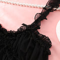 Transparent Seductive Black Porn Night Dress Underwear Hot Women Sleepwear New Lace Pajama Set Babydoll + Panties Sex Nightgown