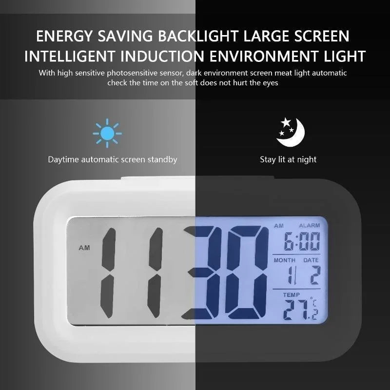 Digital LCD Alarm Clock with Calendar Thermometer Alarm Clock Alarm Clock Digital Desk Clock