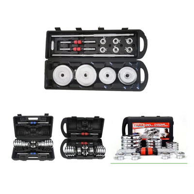 Durable Baked Paint Electroplate Cast Iron Dumbbell Set | SAMAG