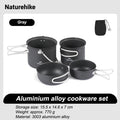 Naturehike 4 - in - 1 Hiking Cookware Set Camping Furniture - View 7 | SAMAG